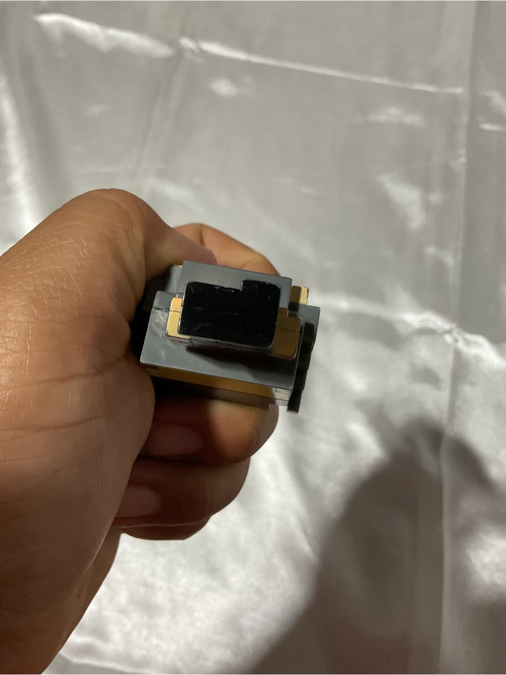 Gray Pixel-Style Wearable Accessory - Picture 5 of 5